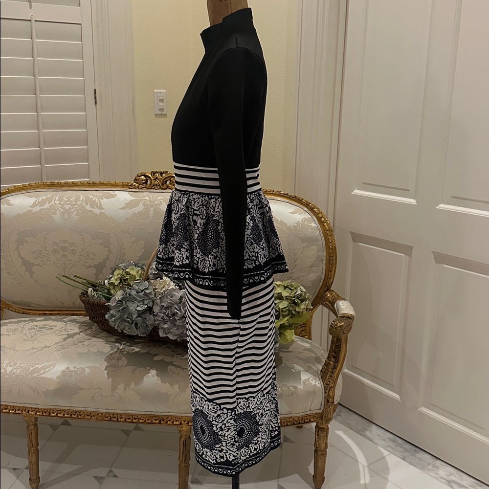 Black/white peplum knit midi dress,NWOT
Size M - Picture 2 of 4
